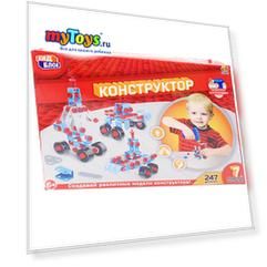 Конструктор ABtoys "Кид Блок" 7 в 1 с шуруповёртом, 247 деталей