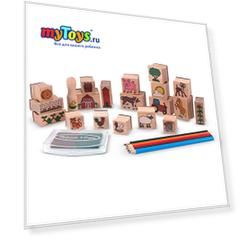 Набор печатей Melissa & Doug "Творчество", Ферма
