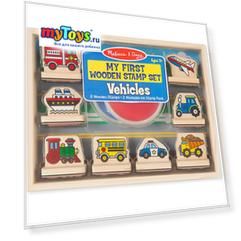 Набор штампов Melissa & Doug "Творчество", Транспорт