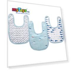 Слюнявчики Aden+anais "Little bibs", 3 штуки