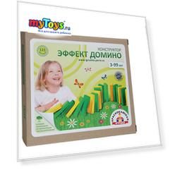 Деревянный конструктор Краснокамская игрушка "Эффект домино"
