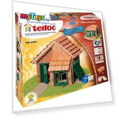 Конструктор из кирпичиков Teifoc "Дом с черепичной крышей", 200 деталей