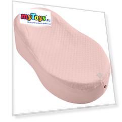 Наволочка к детскому эргономическому матрасику  Fitted Sheet, Red Castle, Powder Pink