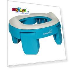 Дорожный горшок Roxy-kids HandyPotty, голубой