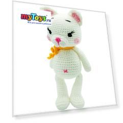 Вязаная  игрушка Niki Toys Кошечка Мила, 25см