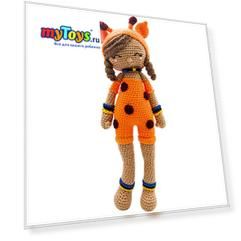 Вязаная  игрушка Niki Toys Кукла Шейла Жирафик, 45см