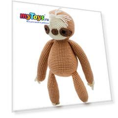 Вязаная  игрушка Niki Toys Ленивый Мо, 30см