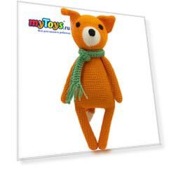 Вязаная  игрушка Niki Toys Лисёнок Август, 30см