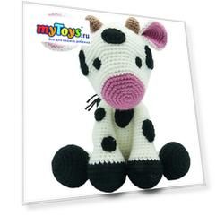 Вязаная  игрушка Niki Toys Маленькая корова, 40см