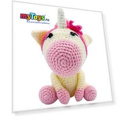 Вязаная  игрушка Niki Toys Малыш единорог, 18см