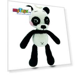 Вязаная  игрушка Niki Toys Панда Бим, 25см