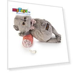 Мягкая игрушка Budi Basa Кот Басик на подушке-думочке, 18 см