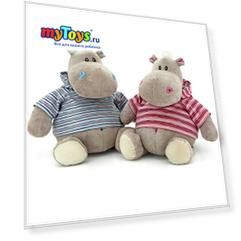 Мягкая игрушка Orange Toys Бегемот Жорик, 20 см