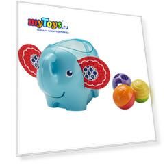 Развивающая игрушка Fisher-Price "Слоник с шариками"