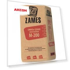 смесь сухая монтажная zames м200, 30 кг