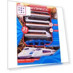 Железная дорога Abtoys Экспресс, 177 см, на батарейках, 31 предмет (C-00198(WB-A4918))