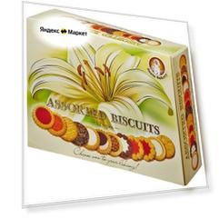 Печенье SANTA BAKERY Ассорти 12 видов, 750 г, какао, шоколад