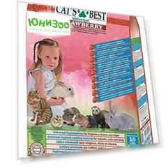 Наполнитель Cat's Best Universal Клубника впитывающий древесный для грызунов (10 л (5,5 кг) )