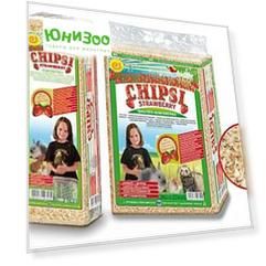 Наполнитель Chipsi Strawberry древесный ароматизированный для грызунов, 15 л (15 л (1 кг), )