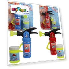 Мыльные пузыри 1Toy "Мы-шарики!" Пистолет механический в виде огнетушителя, 50 мл