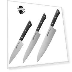 Набор ножей 3 в 1 "Samura HARAKIRI" 11, 23, 85, корроз.-стойкая сталь, ABS пластик