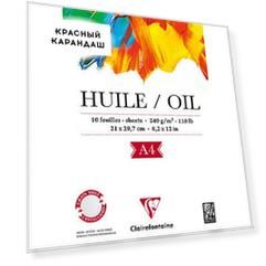 Альбом-склейка для масла Clairefontaine "Huile/Oil" 21х29,7 см 10 л 240 г