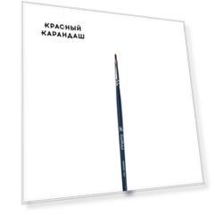 Кисть синтетика №2 овальная Альбатрос "Байкал" длинная ручка