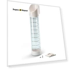 Набор A.E.L. Cтаканодержатель для кулера на винтах и на пружине, 452х100х93 мм, белый