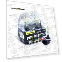 Лампа H27 12V 27W (50W) 3000K, комплект 2 шт.
