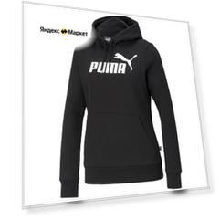 Толстовка спортивная PUMA ESS Logo, размер L INT, , чёрный