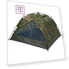 Палатка Jungle Camp Easy Tent Camo 3, зеленый/серый