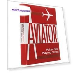 Игральные карты Aviator Стандартный индекс, красные