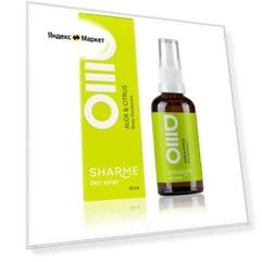 Натуральный дезодорант «Алое & цитрус» SHARME DEO SPRAY Body Deodorant Aloe & Citrus