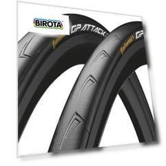 Комплект из двух покрышек Continental Grand Prix Attack и Force 28" (черный 700x23C и 700x25c кевларовый)