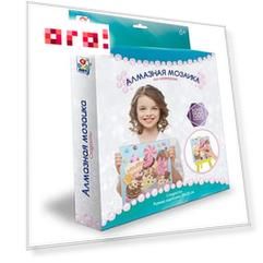 1TOY ART Алмазная мозаика. Набор "Сладости" в коробке 23х20,5х3,5 см