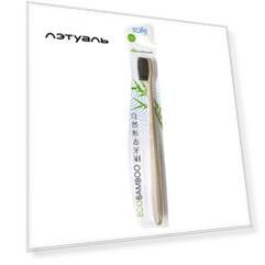 SMILE CARE Зубная щетка ECO BAMBOO с ручкой из соломы пшеницы средняя