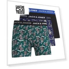 Комплект из трех трусов-боксеров однотонные JACK & JONES