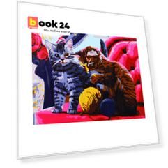 Холст с красками по номерам "Котята и клубки", 17 х 22 см (ХК-3995)