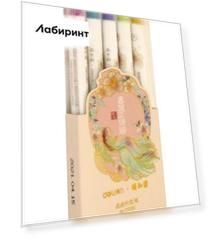 Фломастеры двусторонние для точечной росписи, 5 цветов