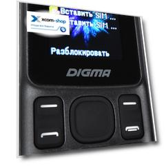 Мобильный телефон Digma A172 Linx LT1070PM 32MB 2Sim 1.77" 128x160, GSM900/1800, microSD max32GB, черный (1402107)