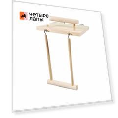 PetStandArt Полка с жердочкой и качелями 12x19х12 см