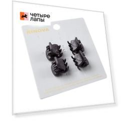 RINOVA Краб для собачьих волос, малый, черный, 4 шт на бирке