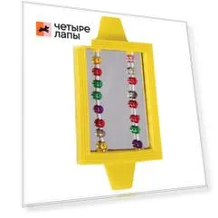Triol Игрушка для птиц зеркало Бусы 60*125мм