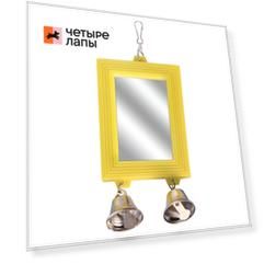 Triol Игрушка для птиц зеркало Колокольчики 80*175мм