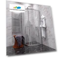 Душевой уголок GuteWetter Guwer GK-664R 90x90 см стекло бесцветное, профиль хром