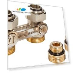 Узел нижнего подключения Royal Thermo 1/2"х3/4" EK, прямой