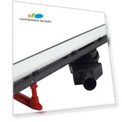 Душевой лоток Pestan Confluo Frameless Line 450 white glass