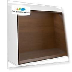 Полка Villeroy & Boch Finion G580GNGF glossy white lacquer, walnut veneer