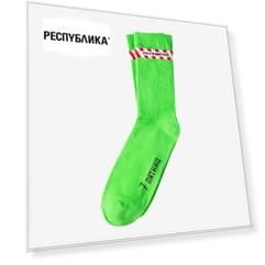Носки 7 пятниц Окрашено, зеленые, 35-40