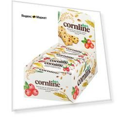 Злаковый батончик  Cornline с клюквой и воздушным рисом, 18 уп.